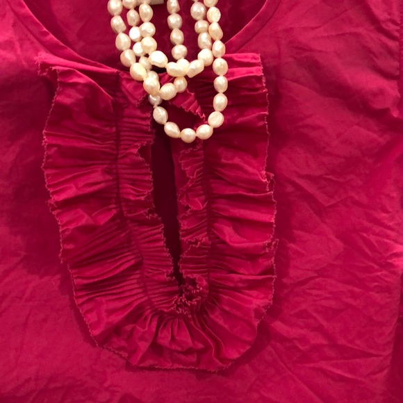 J. Crew Ruffle Shirt in the funnest of colors! - Picture 7 of 8